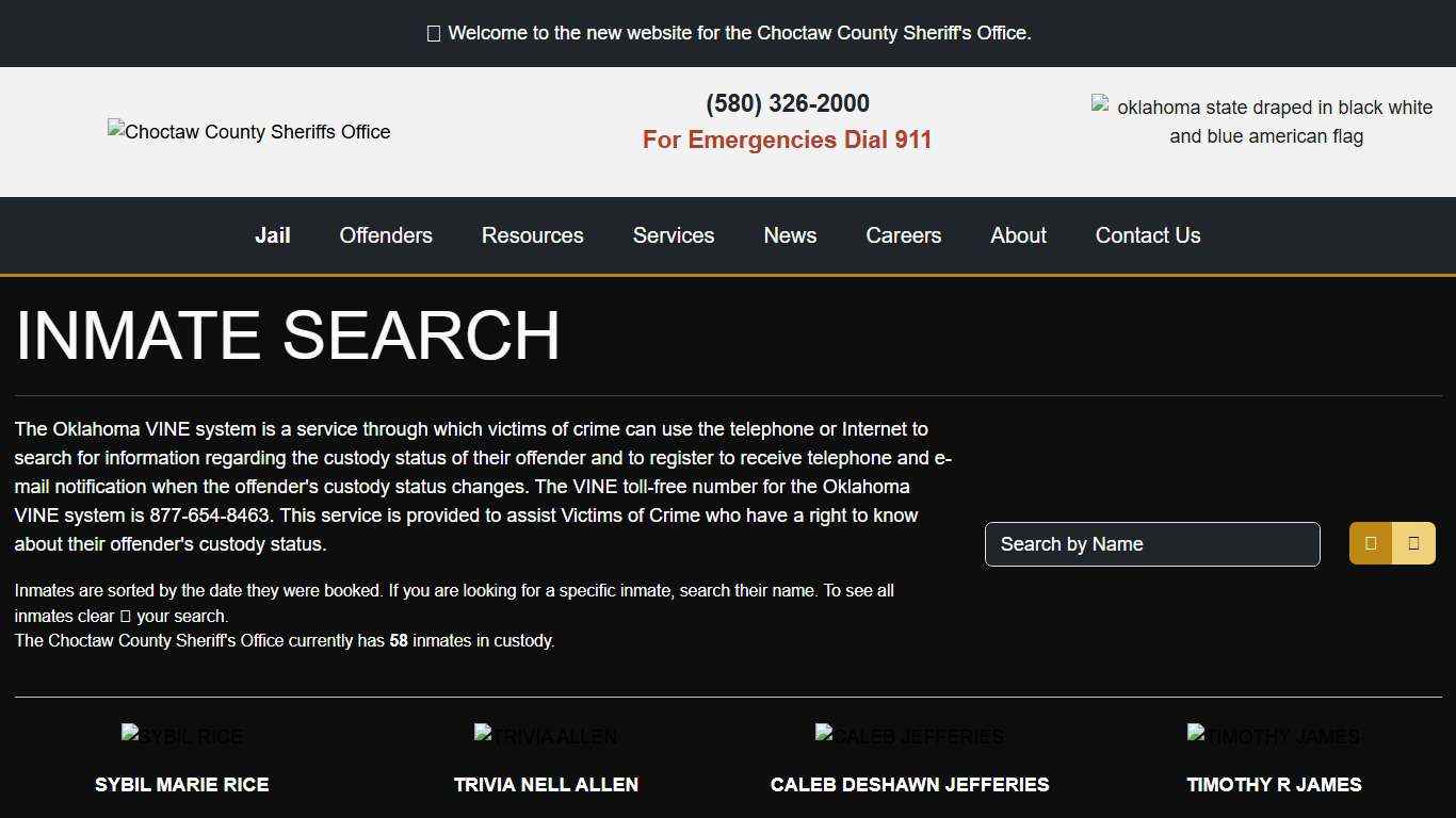 Inmate Search - Choctaw County Sheriff's Office